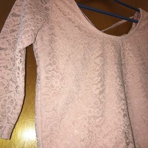 Lace cross cross crop top
